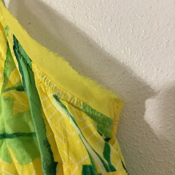 A New Day Y2K Style Yellow Coastal Tropical Boho Hippie Camisole Size Medium - Picture 5 of 12